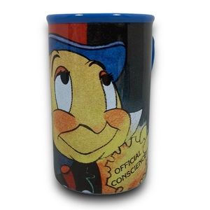 Disney Jiminy Cricket Official Conscience Tall Coffee Mug Hot Drink Cup Ceramic